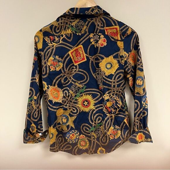 - Ralph Lauren navy with crests button down size S/P - Picture 6 of 7